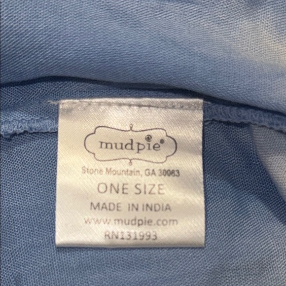 Mud Pie Soft Blue kimono Multicolor Tuscany Coverup NWT elastic cuffs - Picture 6 of 10